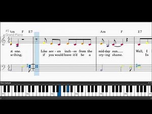 Smooth by Santana featuring Rob Thomas - Easy piano tutorials with sheetmusic
