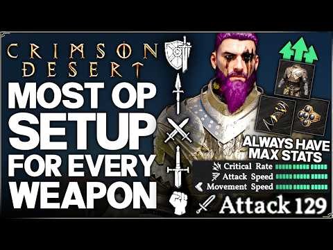 Crimson Desert - This Changes Everything - Max EVERY Stat On ANY Weapon - Best OP Gear Setup Guide!
