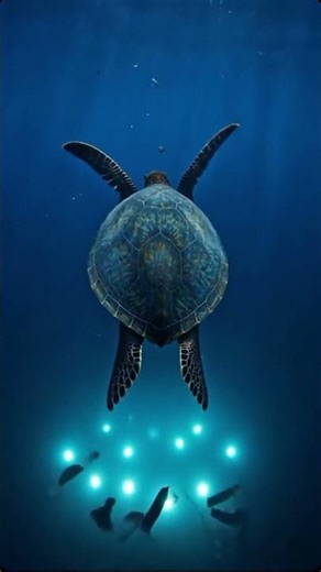 Sea Turtle's First Underwater Adventure with GoPro #seaturtles #ocean #wildlife