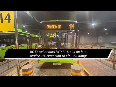 BC Kewei Debuts SG3279G On 114 YCK Extension! | SBS Transit BYD BC12A04 | Bus Joyrides Episode 66