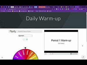 How To Embed a Flippity Random Name Generator and Warm-up Slidedeck on Google Sites