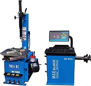 KATOOL ME-T500 2.0HP Tire Changer Machine with 24”Turn Table and ME-B620 Wheel Balancer Machine Tire Repair Wheel Changers Combo Garage Equipment (ME-T500 & ME-B620)