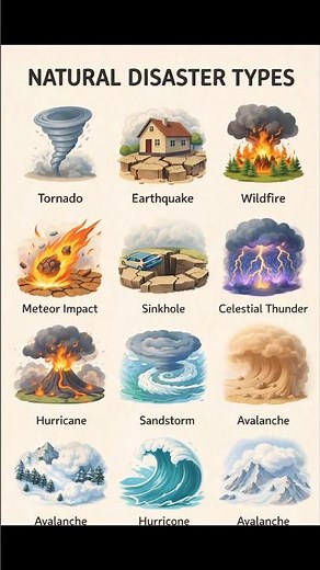Types of Natural disaster🤯 #tornado #storm #disaster #uk