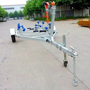 [Hot Item] Galvanized Marine Watercraft Single Axle Boat Trailer for Long Boat