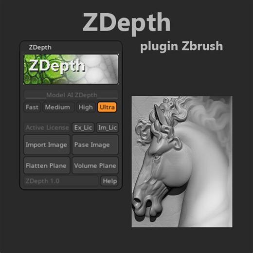 ZDepth plugin for Zbrush, Ton Thien Hai