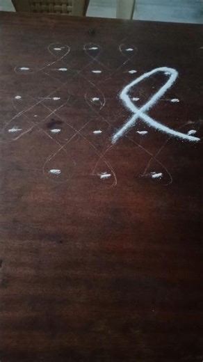 🙏begniners kutti kolam #sikku kolam #kolamart #kampikolam 5*3 dots