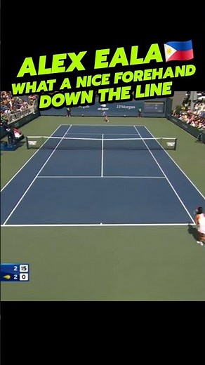 BEAUTIFUL FOREHAND DOWN THE LINE BY ALEX EALA #tennis #tennisplayer #sports #highlights #reels #fb