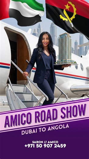 🌍✨ Amico Real Estate Roadshow – Now in Angola! 🇦🇪🤝🇦🇴 Dubai is one of the fastest-growing real estate markets in the world — and now you don’t have to travel to access it. Amico Mio Real Estate is bringing exclusive Dubai off-plan investment opportunities directly to Angola! This Roadshow is your chance to discover: 🏗 Pre-launch & off-plan projects at early prices 💰 Flexible payment plans 📈 High rental yield potential 🏆 Strong capital appreciation 🛂 Golden Visa opportunities through pr