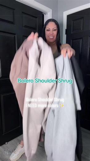 These Bolero long sleeve shoulder shrugs are perfect for the chilly 🥶 girlies like me! INEED THEM IN ALL THE COLORS! #shouldershrug #tiktokshopcreatorpicks #springoutfits #tiktokspringglowup #plussizefashion