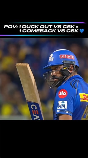 HITMAN COMEBACK MATCH VS CSK 2025#cricket #shorts #trendingshorts