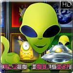 The Alien Invasion HD is a 243 Allways Slotmachine, so it has no classic winlines and counts instead every possible combination - up to 243! The rocket is wild and replaces every symbol but scatter and enables some huge special wins this way. When you get 3 scatter or more you can enter the Bonusgames with UFO-Feature. UFOs appear randomly and will transform any symbols into wilds with its laser beam. This Full-HD Slotmachine has 36 MB to load. So it might take some time to finish but it's worth