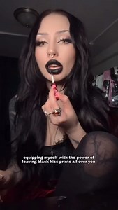 get ready to be swarmed. 🦇 . . #blacklipstick #vampire #gothic #vampiregoth #fypシ | Blairvira