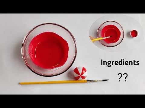 Red acrylic paint making easy | How to make red acrylic paint at home | Water colour making
