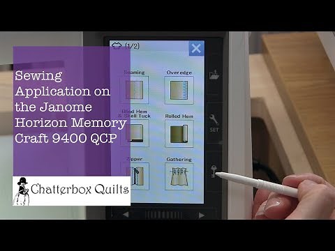 Learn to Sew with the Sewing Application on the Janome MC9400