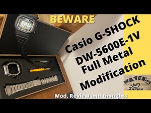 Casio Full Metal modification - G-Shock DW5600 - all in one video