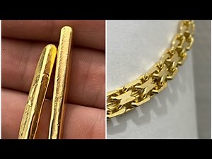 DIY Making Double Cable Chain Gold 18K With Box Lock