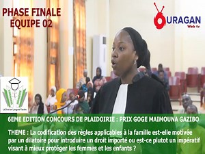 Équipe de plaidoirie N°2 de la finale du concours de plaidoirie Miss Jus In Pucra, Prix Gogé Maimouna Gazibo de l'éloquence ! Thème: la codification des règles applicables à la famille est t'elle motivée par un dilatoire pour introduire un droit étranger ou est-ce plutôt un impératif visant à mieux protéger les femmes et les enfants ? Les passionnés du droit, savourez l'éloquence, l'élégance, l'expertise, l'excellence au féminin ! Chroniques Juridiques | Chroniques Juridiques