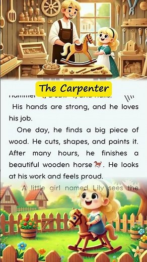 🔨 The Carpenter – Easy English Story for Kids! #englishforkids #learnenglish #funlearning