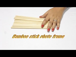 DIY Bamboo stick PhotoFrame tutorial| Handmaid frame - Easy To Make At Home