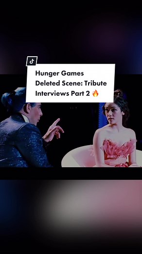 The Hunger Games Tribute Interviews Deleted Scene! Part 2🔥 #hungergames #thehungergames #katnisseverdeen #clove #foxface #cato #fyp