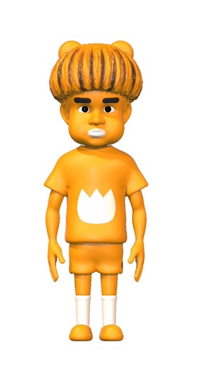 Bonnie村に現れたライアン作ってみたらポスカで一直線に描いた眉毛みたいなってて可愛すぎた【Bonnie村】【ボニー村】【KAKAO FRIENDS】【RYAN】 #作ってみた #art #カカオ