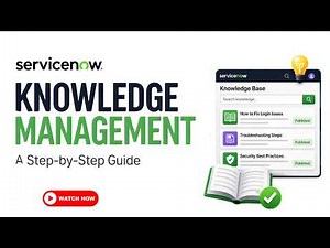 ServiceNow Knowledge : A Step-by-Step Guide to Create & Manage Knowledge Base | ServiceNow ITSM