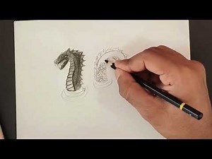 How to draw a DRAGON | Step by step sketch tutorial