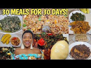 30 Cameroonian Food You Can Cook in 30|| Cameroonian Food Menu Plan|| Life in Douala Cameroon 🇨🇲