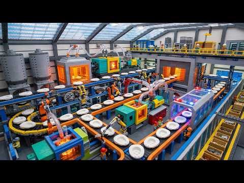 LEGO Miniature Construction: Automatic Toilet Seat Machine