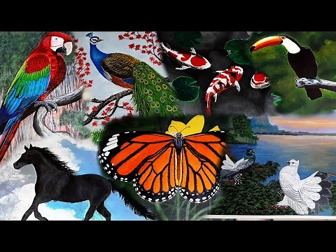7 Amazing Animal Paintings for Beginners | How to Paint Animals With Acrylic Painting