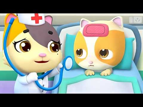Going to the Doctor | Doctor Cartoon | Kids Songs | Nursery Rhymes | Kids Cartoon | BabyBus