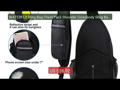 WATERFLY Sling Bag Chest Pack Shoulder Crossbody Sling Backpack Fo... — Best Deal 2026 | Shop Now!