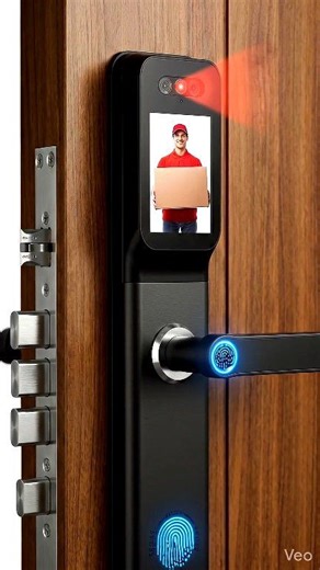 Upgrade your home security with the ultimate 8-Way Smart Door Lock. Featuring a built-in Camera and Indoor Screen, this lock lets you see who is at the door before you unlock it. Designed for Wooden Doors, it combines convenience with high-level security using a heavy-duty 5-Bolt mechanism. Key Features: 📸 Built-in Camera & Screen: Live video monitoring to verify visitors instantly from inside or via the App. 👤 3D Face Recognition: Hands-free unlocking in milliseconds. 🔓 8 Unlocking Methods: 