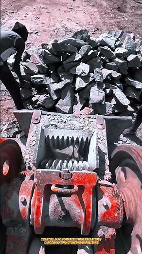 Mini Jaw Crusher Breaks Hard Stone into Construction Aggregate Fast #machine #construction