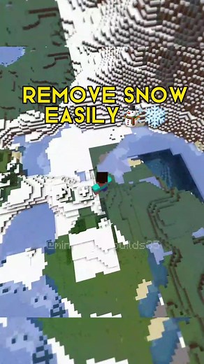 Minecraft Commandblock Command to Replace Snow Easily