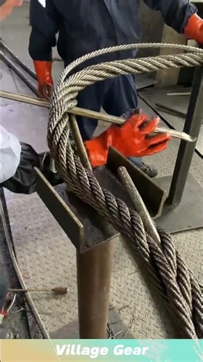 Manual Splicing of Steel Wire Rope #craft