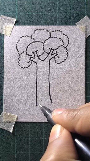 10K views · 81 reactions | How to draw a tree | All About Art | Facebook