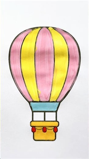Drawing for kids | Coloring for kids #art #kidsart #coloring #drawing #balloon