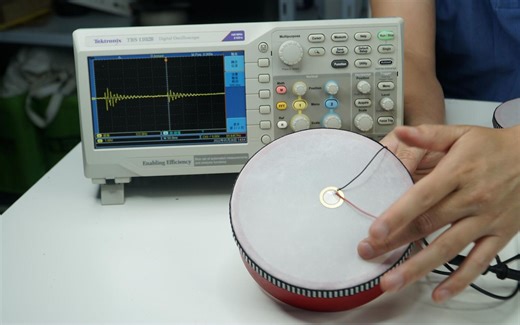 用示波器理解 压电陶瓷震动传感器