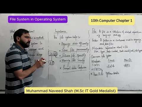 File System in Operating System | Class 10 Computer Science | Easy Explanation
