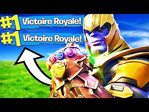 DOUBLE TOP 1 WITH THANOS ON FORTNITE! (Fortnite: Battle Royale)