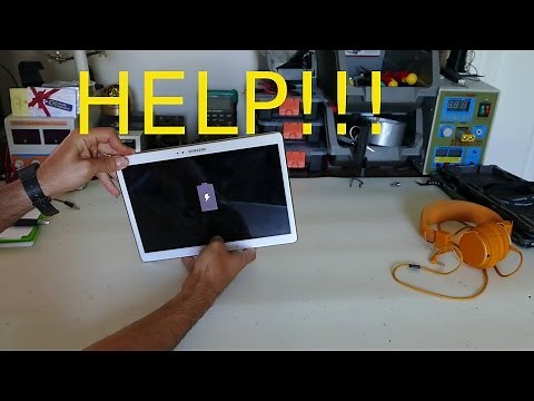 Samsung Galaxy TAB S SM-T800 Stuck Battery Icon! HELP!