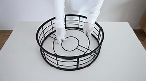 addlon 20" Black Caged Ceiling Fan with Lights, Fandelier Fan with Remote, 6 Speeds & Timer, Farmhouse Downrod Mount Bladeless Ceiling Fan for Bedroom, Kitchen, Outdoor