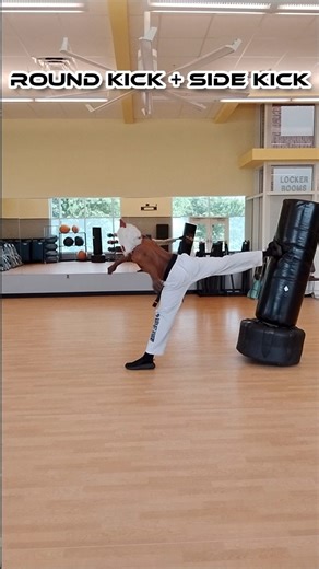 Round Kick + Side Kick #tutorial #training #shortsvideo #shortvideo #youtubeshorts #usa #india #mma