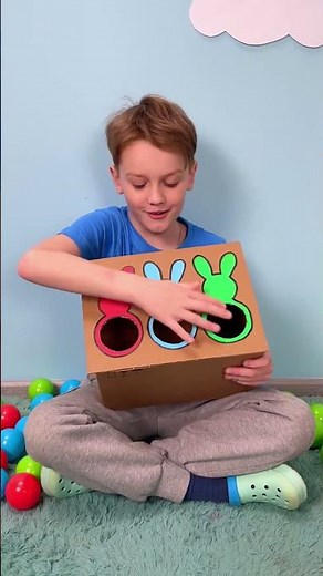 🎈 Fun with Color Balls: DIY Sorting Challenge with Family! 👨‍👧✨