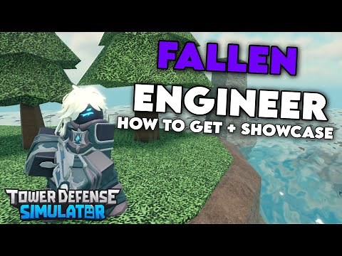 NEW FALLEN ENGINEER SKIN | HOW TO GET + SHOWCASE | Roblox Tower Defense Simulator
