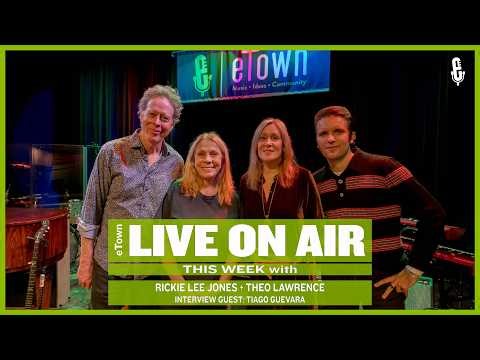 Rickie Lee Jones and Theo Lawrence with interview guest Tiago Guevara