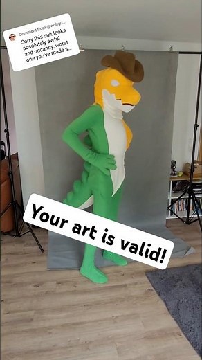 Your Art Is Valid #cosplay #fursuitmaker #fursuit
