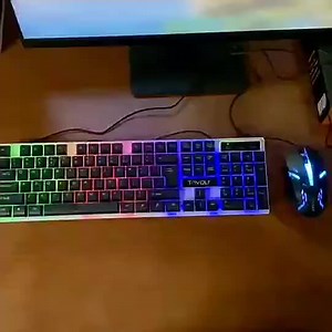 2024 Hot Sales G21B Professionals LED Wired Gaming Keyboard Mouse Combo Mechanical Led Waterproof Keyboard Mouse for Computer