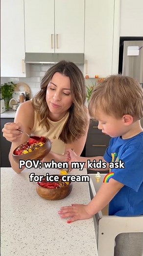 EASY Healthy Ice Cream Recipe for Kids🍦🌈🍓🥭